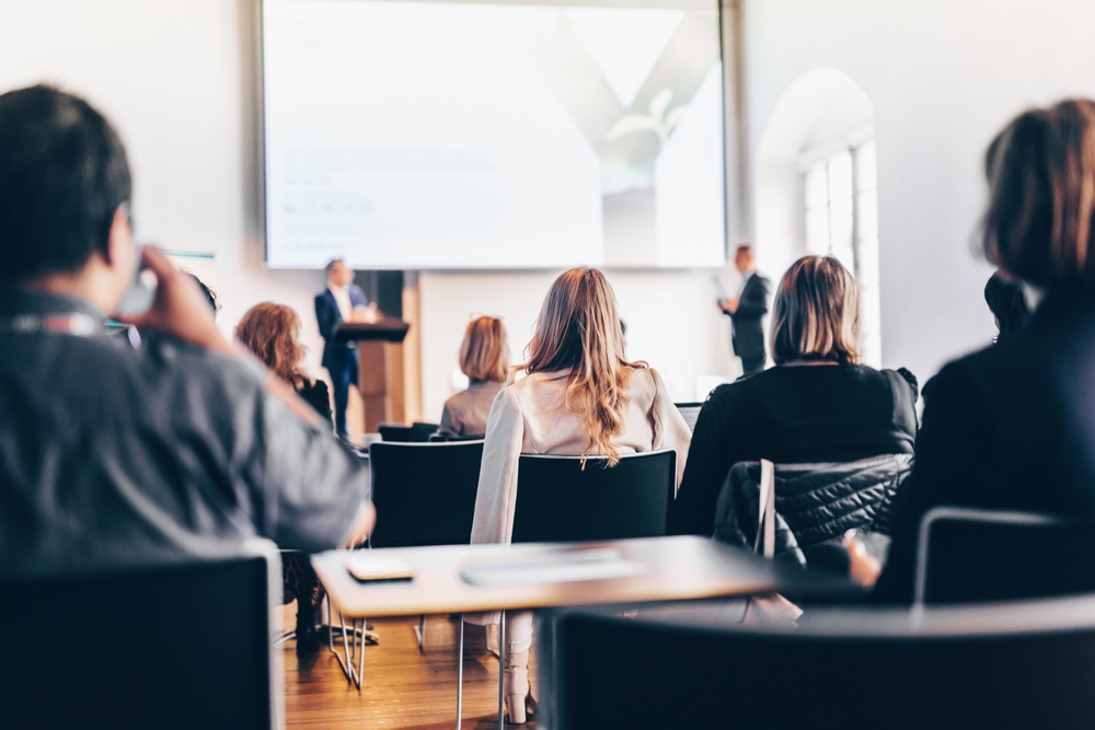 Interview,And,Round,Table,Discussion,At,Business,Convention,And,Presentation.