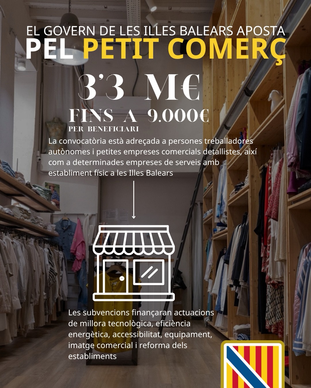 El petit comerç és ànima, identitat i economia de les #IllesBalears.Des del @goib activam una no